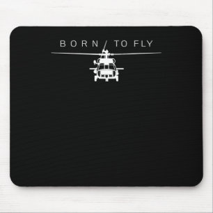 Tapis De Souris Cadeau de pilote d'hélicoptère de l'aviation milit
