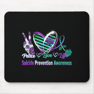 Tapis De Souris Cadeau de point-virgule pour femmes de sensibilisa