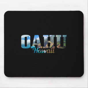 Tapis De Souris Cadeau de souvenir de surfeur d'Oahu Hawaï