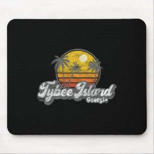 Tapis De Souris Cadeau de surfeur Vintage de Tybee Island Ga Retro