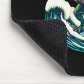 Tapis De Souris Cadeau de T-rex dinosaure faisant du surf sur une (Coin)