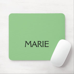 TAPIS DE SOURIS CADEAU DE TEXTE AJOUTEZ VOTRE NOM VERT MINIMAL SIM