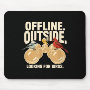 Tapis De Souris Cadeau d'ornithologie Observateurs d'oiseaux à l'e
