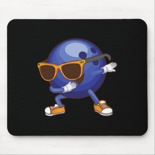 Tapis De Souris Cadeau drôle de bowling Dabbing pour enfants danse