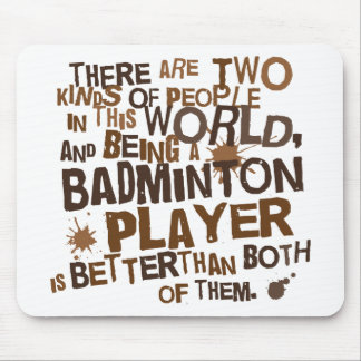 Tapis De Souris Cadeau (drôle) de joueur de badminton