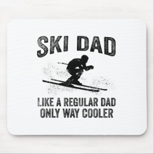 Tapis De Souris Cadeau drôle de papa skieur amateurs de ski mignon