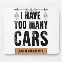 Cadeau drôle pour amateur de Funny Car J'ai trop d