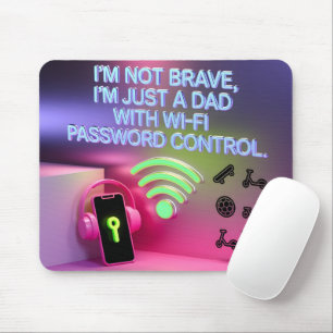 Tapis De Souris Cadeau drôle pour papa Contrôle du mot de passe Wi