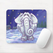Tapis De Souris Cadeau Eléphant blanc mignon (Avec souris)