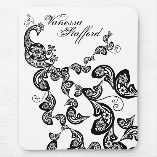 Tapis De Souris Cadeau fait sur commande Mousepad de motif floral (Devant)