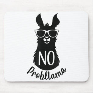 Tapis De Souris Cadeau humouristique jeu de mots Lama No Problema