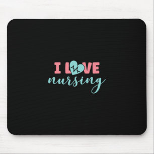 Tapis De Souris Cadeau infirmière I Love Nursing