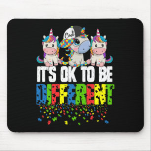 Tapis De Souris Cadeau licorne pour la Journée de sensibilisation