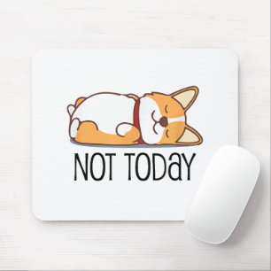 Tapis De Souris Cadeau Mignon Corgi Amoureux de Chien Drôle Pas Au
