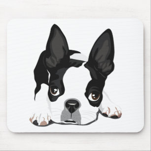 Tapis De Souris Cadeau mignon pour amateur de chiots Boston Terrie