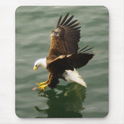 Tapis De Souris Cadeau Motivationnel Aigle Bald (Devant)