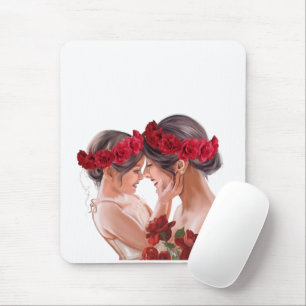Tapis De Souris Cadeau Personnalisé Floral Chaleureux