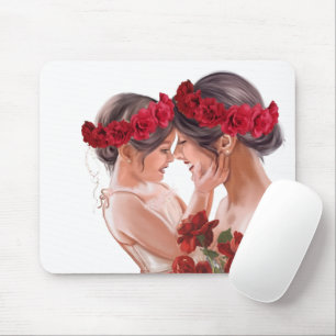 Tapis De Souris Cadeau Personnalisé Floral Chaleureux