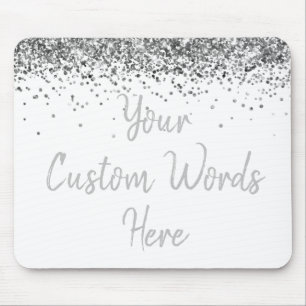 Tapis De Souris Cadeau personnalisé White Silver Assistant Anniver