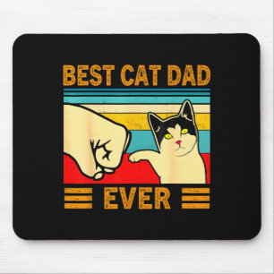 Tapis De Souris Cadeau pour papa amateur de chats drôle pour homme