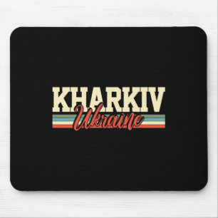 Tapis De Souris Cadeau souvenir de voyage rétro à Kharkiv en Ukrai