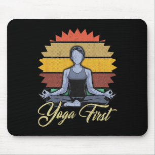 Tapis De Souris Cadeau Yoga Méditation Zen D'abord