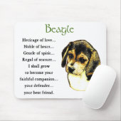 Tapis De Souris Cadeaux beagles (Avec souris)
