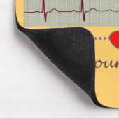Tapis De Souris Cadeaux cardiaques d'infirmière (Coin)