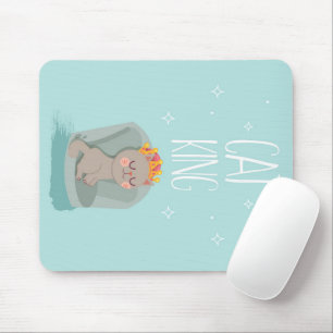 Tapis De Souris Cadeaux Cat King Pour Amoureux de les chats