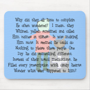 Tapis De Souris Cadeaux "coeur Rx d'art d'histoire de pharmacien