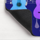 Tapis De Souris Cadeaux d'amants de guitare (Coin)