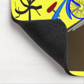 Tapis De Souris Cadeaux d'anniversaire drôles "au-dessus de (Coin)