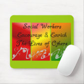 Tapis De Souris Cadeaux d'assistant social (Avec souris)