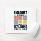 Tapis De Souris Cadeaux de biologie | Biologistes Enseignant Scien (Avec souris)