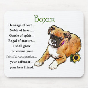 Tapis De Souris Cadeaux de chien de boxeur