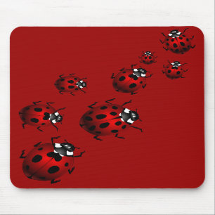 Tapis De Souris Cadeaux de coccinelle de souvenir d'insecte de