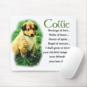 Tapis De Souris Cadeaux de Collie de Sable (Avec souris)