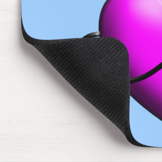 Tapis De Souris Cadeaux de conception de COEUR de ROSE d'aide (Coin)