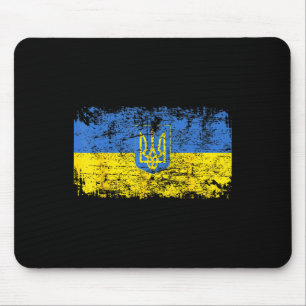 Tapis De Souris Cadeaux de fierté de drapeau ukrainien d'Ukraine v