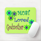 Tapis De Souris Cadeaux de "la plupart de marraine aimée" (Avec souris)