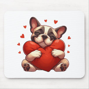 Tapis De Souris Cadeaux de la Saint-Valentin Pitbull