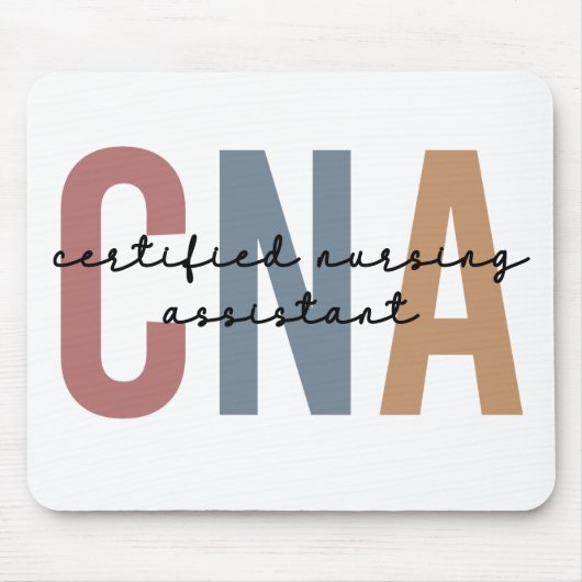 Tapis De Souris Cadeaux de l'adjoint infirmier certifié rétro de l (Devant)