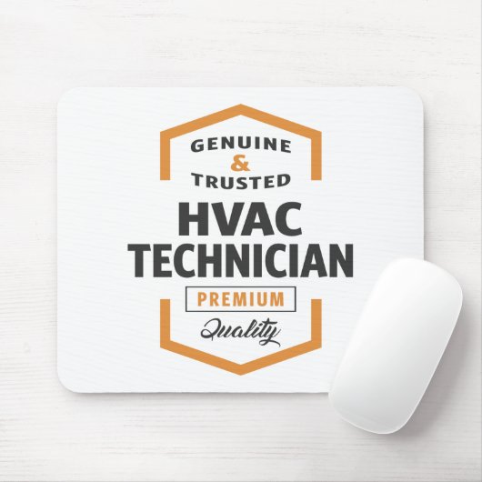 Tapis De Souris Cadeaux de logo du technicien HVAC. (Avec souris)