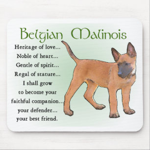Tapis De Souris Cadeaux de Malinois de Belge