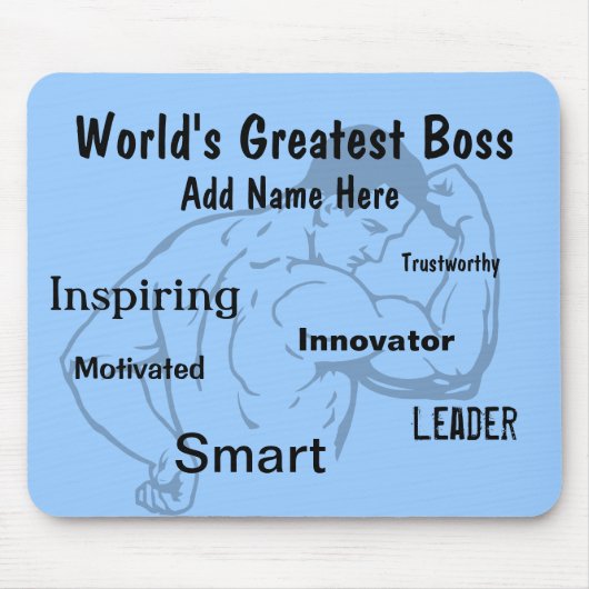 Tapis De Souris Cadeaux de Merci pour le patron (Devant)