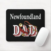 Tapis De Souris Cadeaux de papa de chien de Terre-Neuve (Avec souris)