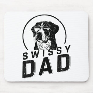 Tapis De Souris Cadeaux de papa suisse pour hommes drôles de propr