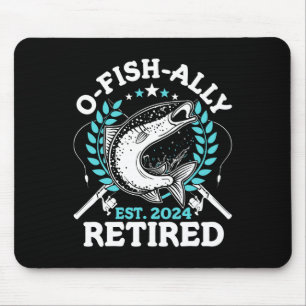 Tapis De Souris Cadeaux de retraite de pêche O-fish-ally Retraité
