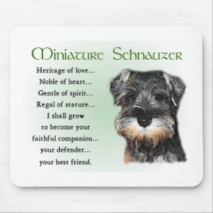 Tapis De Souris Cadeaux de Schnauzer miniatures