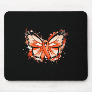 Tapis De Souris Cadeaux de sensibilisation à la leucémie Orange Ru